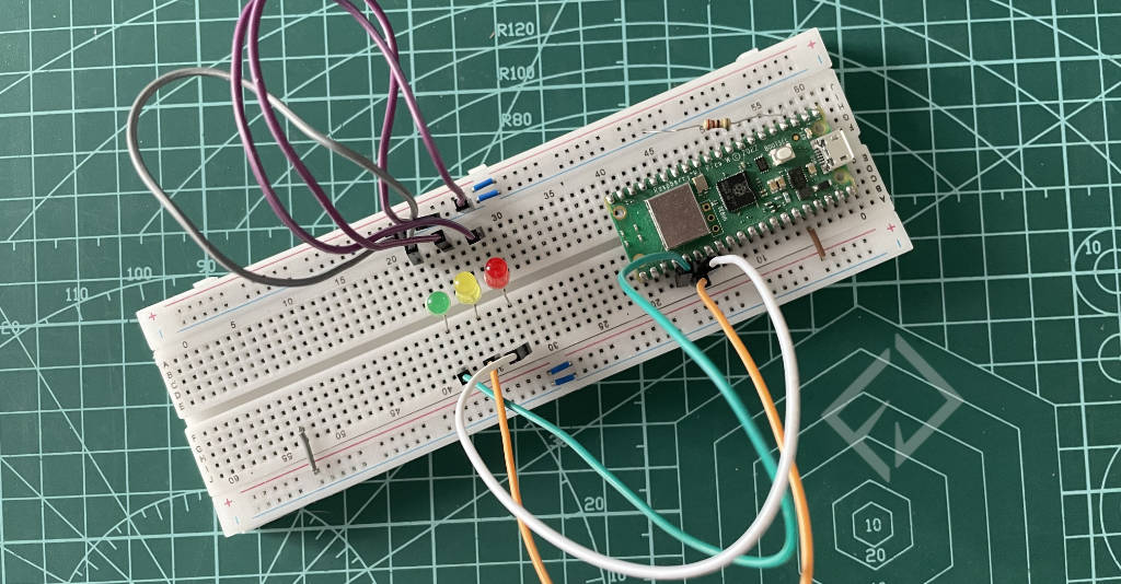 medidor intensidad wifi con Raspberry Pico, montaje